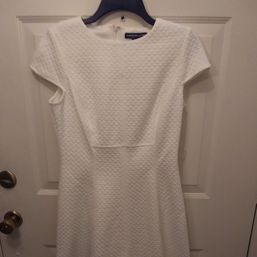 American Living White Dress size 10